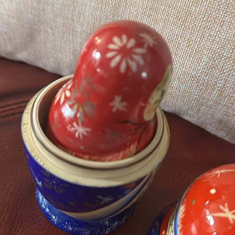 Russian nesting Snowmen - Picture 4 of 8